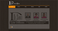 Desktop Screenshot of disantilawoffices.com